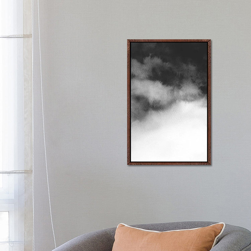 Overcast by Melissa Selmin - Painting on Canvas, Classic Brown Wood Framed, 66.04 cm H x 45.72 cm W