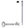 Water Supply Kit with Corrugated Riser and Round Handle Shut Off Valve