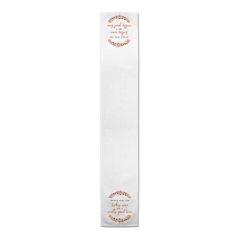 Imala Turkey Wine & a Really Good Time Table Runner, 90" x 16"