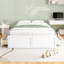 Structure de lit plateforme en bois avec 6 tiroirs