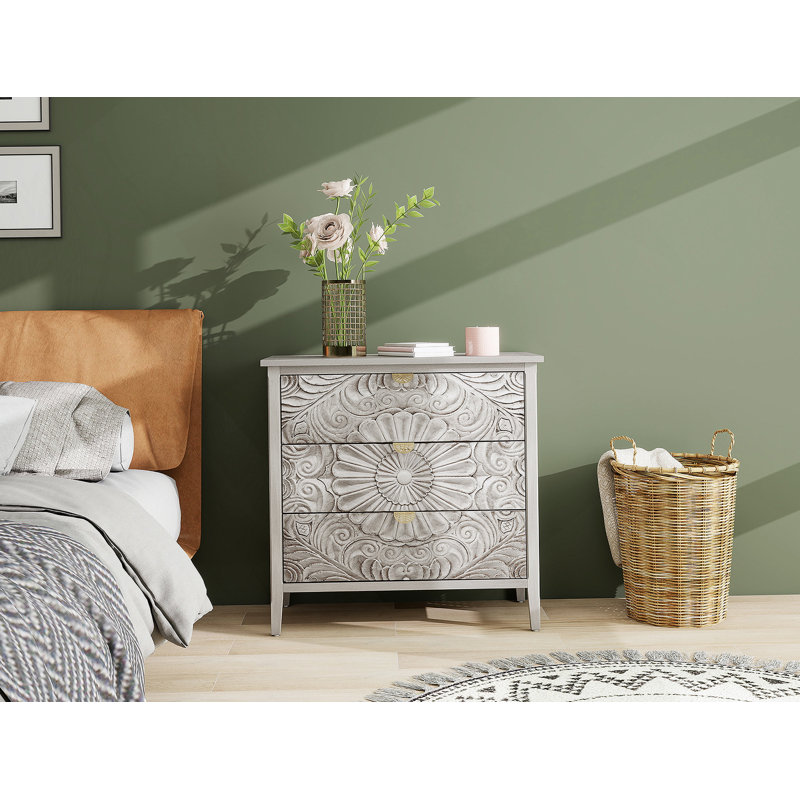 Armoire 3 tiroirs, mobilier américain, chambre à coucher, salon, bureau