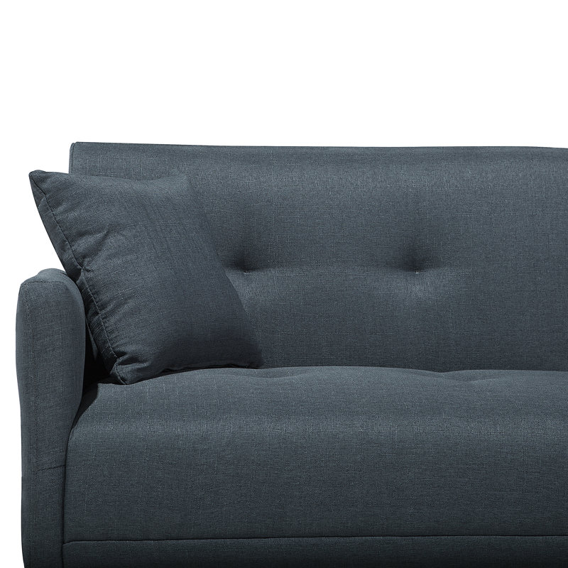 Ethel 3 Seater Velvet Sleeper, Dark blue