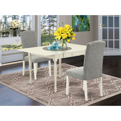 Bohanan Drop Leaf Rubberwood Solid Wood Dining Set by Ophelia & Co.