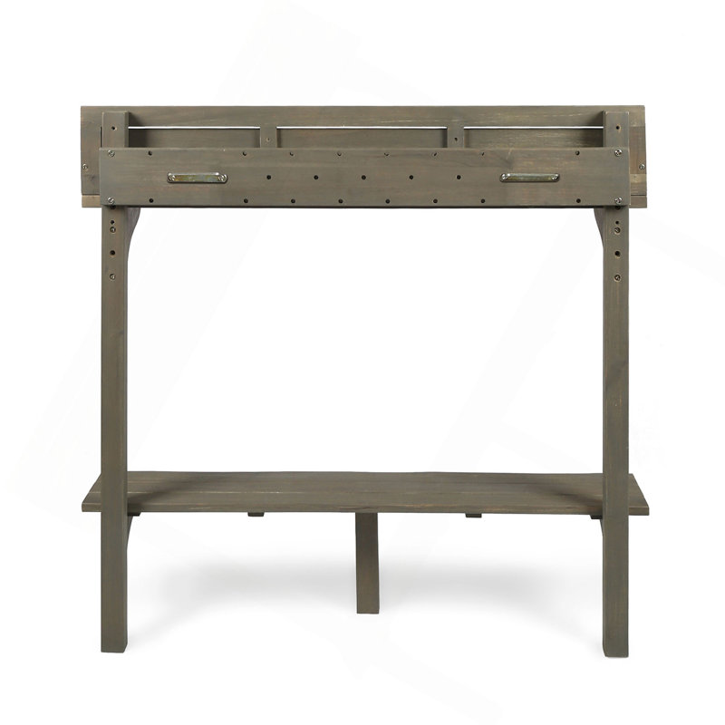 Table de bar d'extérieur en bois d'acacia