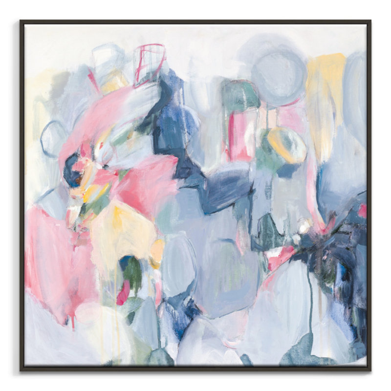 Brenda Meynell - Painting on Canvas, 41cm H x 41cm W, Black Floater Frame
