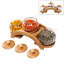 4 Piece Condiment Server Set
