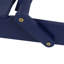 Chaise pliante en bois bleu avec porte-gobelets pour terrasse extérieure - Profondeur : 76,8 cm, largeur : 88,6 cm, hauteur : 86,5 cm, poids : 9,8 kg. Idéal pour se détendre sur une terrasse ou au bord de la piscine.