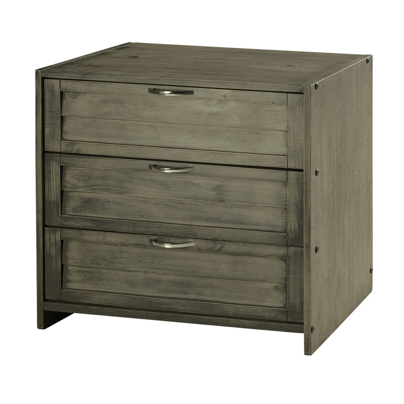 Hagen 3 Drawer Chest, Antique Gray