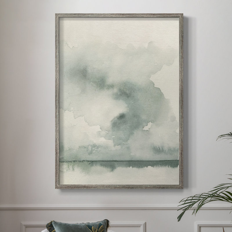 «Ocean Impression II», reproduction encadrée - bois massif, H 11 po x l 9 po