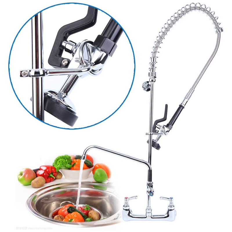 Polished Chrome High-Arc Pull-Out Spray Kitchen Faucet