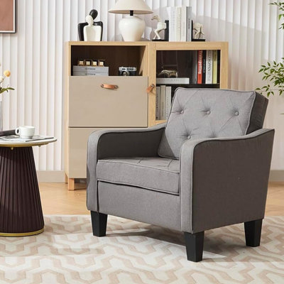 Chaise d'appoint rembourrée 30 "Mid Century