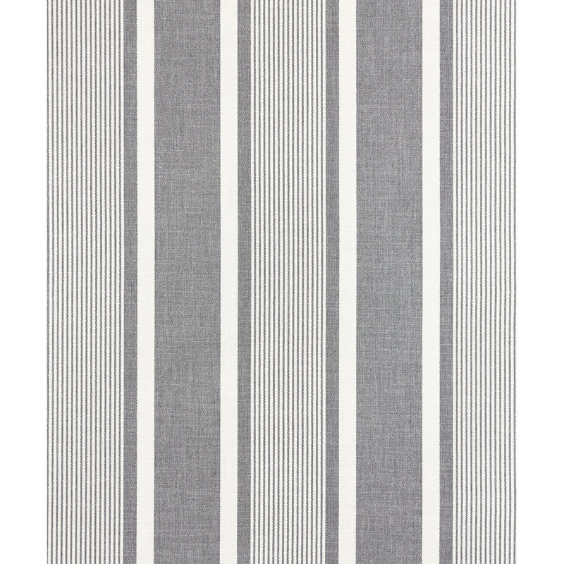 Tissu brodé Botanica, Bleu marine