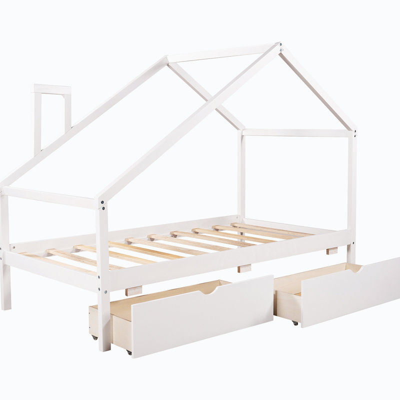 Lit plateforme de 61,13 po Xayla, Blanc