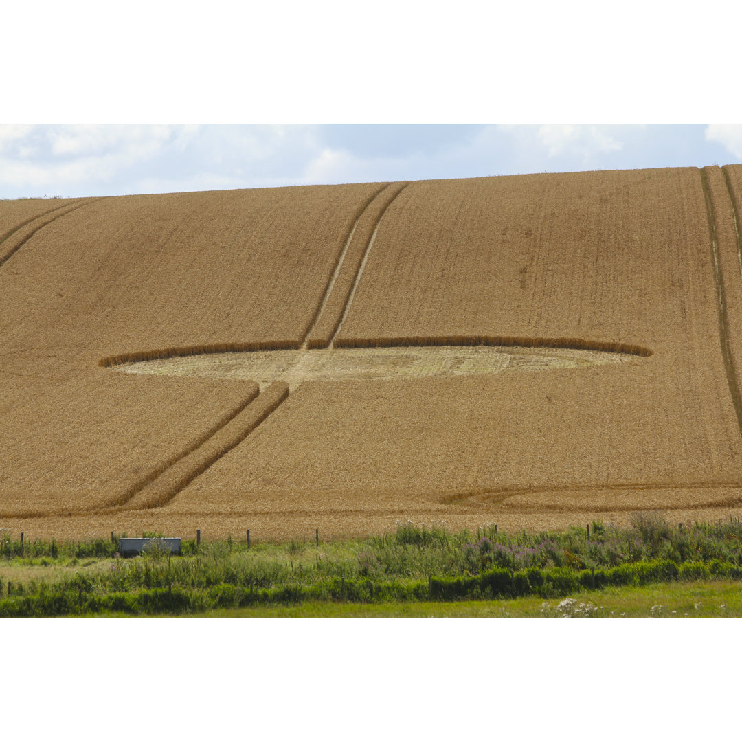 Kornkreis, Avebury, England von Mtdozier23 - Leinwandfoto auf Keilrahmen