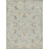 Elegance hand-tufted New Zealand Wool Light Blue Area Rug
