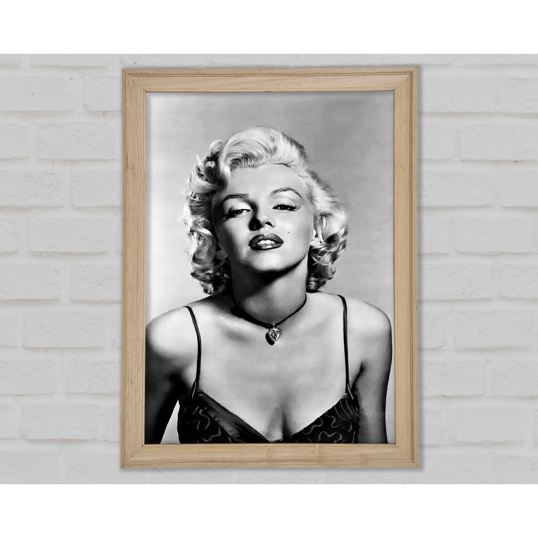 Marilyn Monroe Kuss - Einzelner Bilderrahmen Kunstdrucke