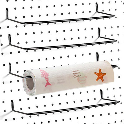 4 Pack Pegboard Towel Holder Pegboard Hooks for Paper Towels