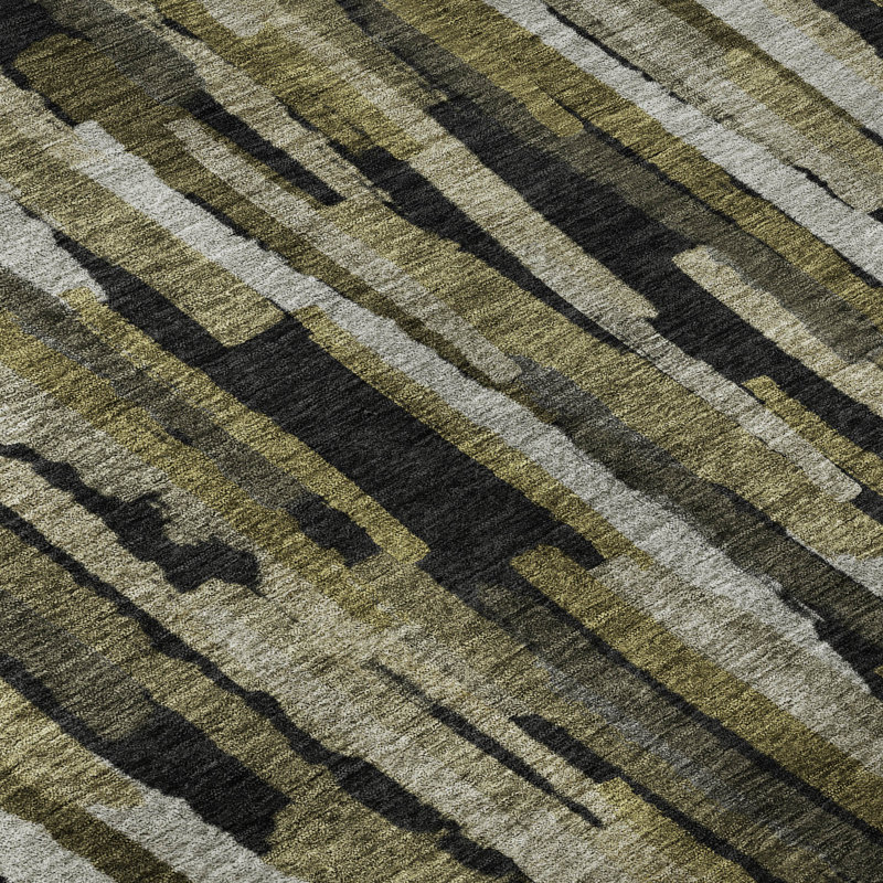 Premium Machine Washable Dahl AMF1079 Stripes Rug, Runner 2'3" x 7'6"