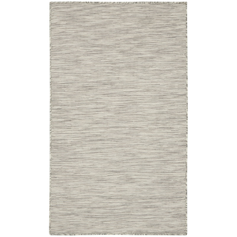 Tapis terre cuite intérieur / extérieur Lillehammer, Rectangulaire 3 pi x 5 pi, Gris