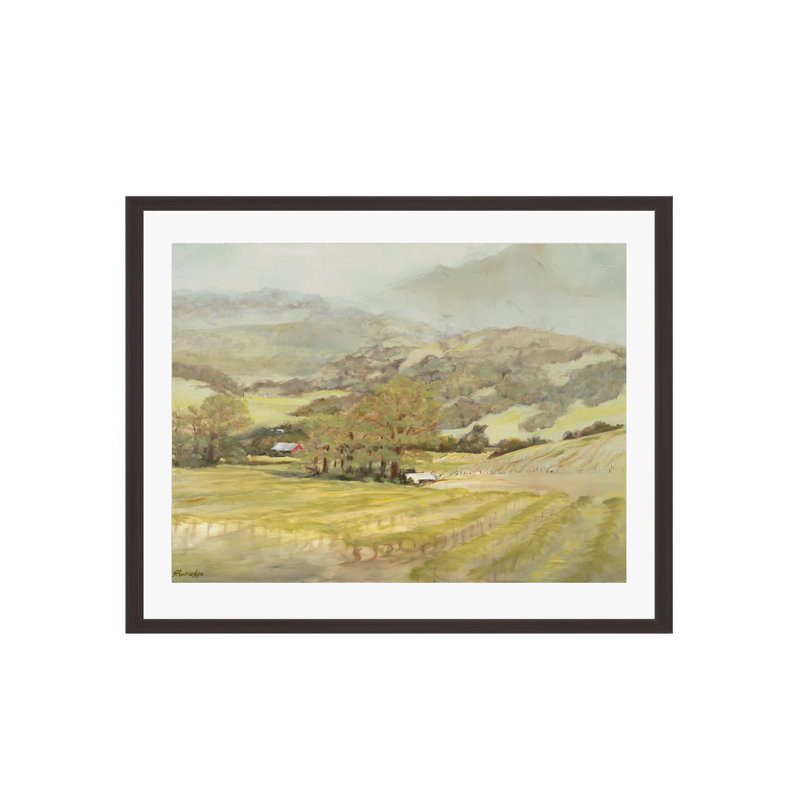 Spring Vineyard by Silvia Rutledge, Espresso, 12"H x 8"W