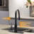 JS Pull Down Single Handle Kitchen Faucet with Deck Plate 3 Spray Modes Eco Water Saving-86643912