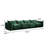 Cath 4-Seat Chenille Fabric Upholstered Sectional Sofa-748750778