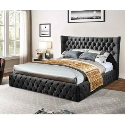 Upholstered Velvet Bed