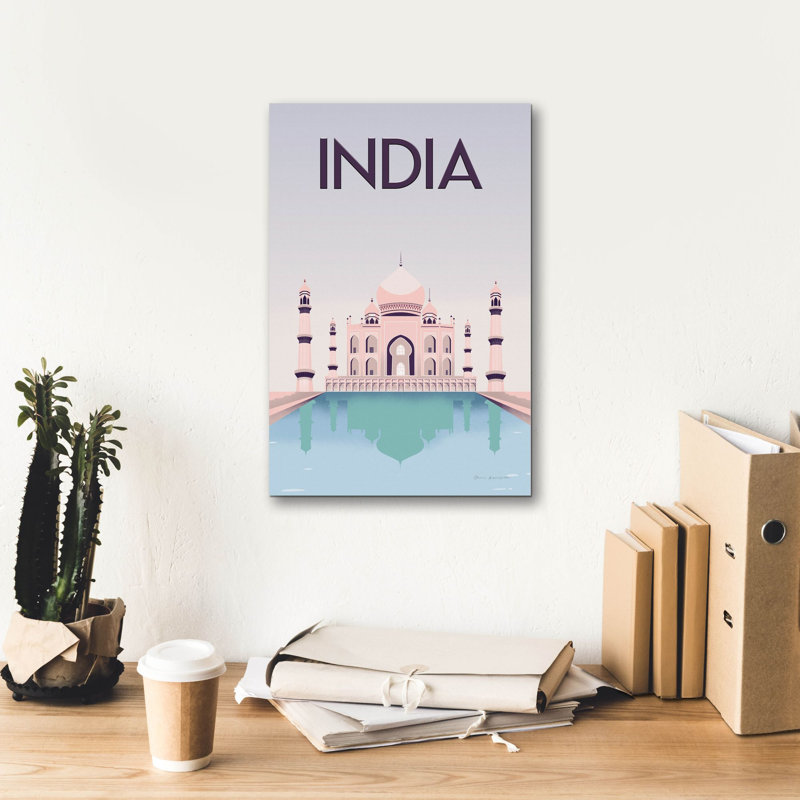 «India» par Omar Escalante, art mural sur toile