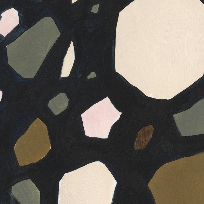 Terrazzo Shards VIII par Victoria Borges - peinture sur toile tendue, H 12 po x l 12 po