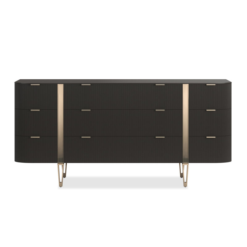 Love 74'' Solid Wood Sideboard, Brown
