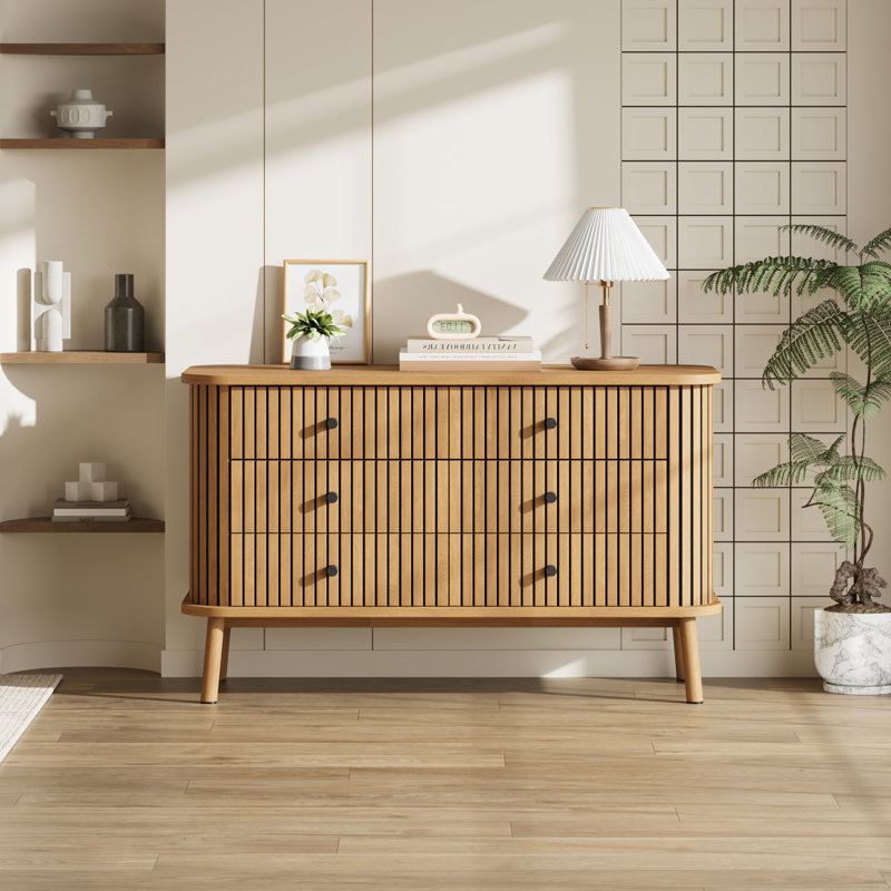 Armoire à 6 tiroirs en panneau de fibres à densité moyenne avec cadre en fer Armature douce en fer sauvage à transfert thermique Angle de fer durable pour solution de rangement pour bureau à domicile
