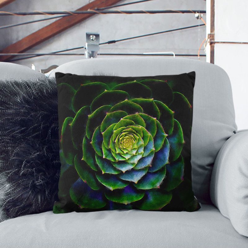 Square Throw Cushion, 40cm H x 40cm W x 15cm D, Stone