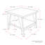 Table de bout avec rangement Alcantara