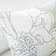 6 courtepointe en coton avec revers uni, gris jaune, literie double / grand et teinte grise, 6 pièces,
