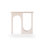White Solid Wood Rectangular Shape Console Table