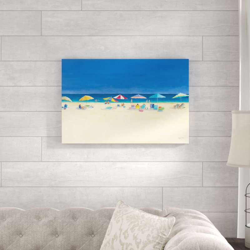 Day At The Beach by Avery Tillmon - Wrapped Canvas Painting, 51cm H x 76cm W