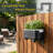 Permasteel Mini Planter W/Bracket, Black-124310547