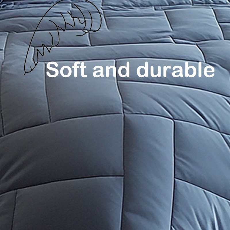 Geometric Diamond Grid Comforter