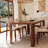 Emerson Solid Wood Dining Table 70"
