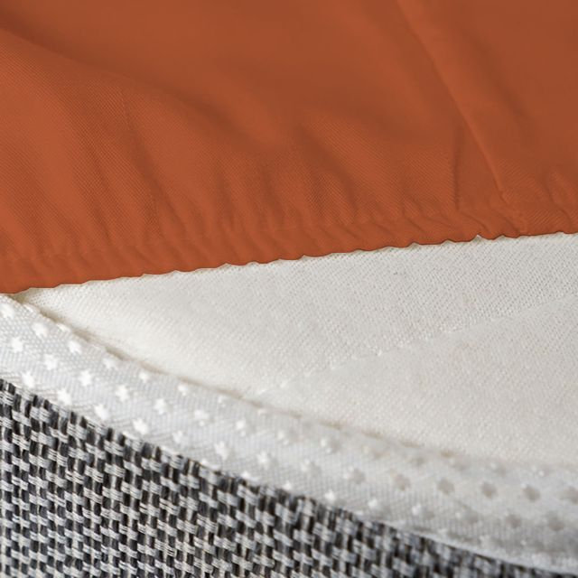 Queen Autumn Orange Bamboo Microfiber 6-Piece Deep Pocket Sheet Set