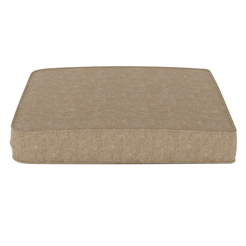 Outdoor Sunbrella® Seat Cushion, Spectrum Mushroom Sunbrella® Plainweave