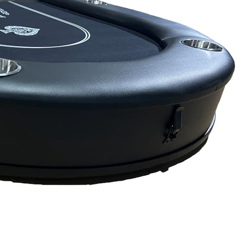 Lampe de table de poker pliable INO Design pour jeux de casino, noir, Noir