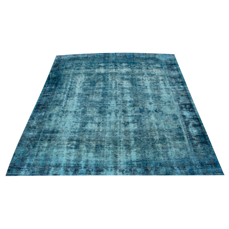 Tapis bleu foncé à transition de couleur 9 po 4 po x 11 po 9 po