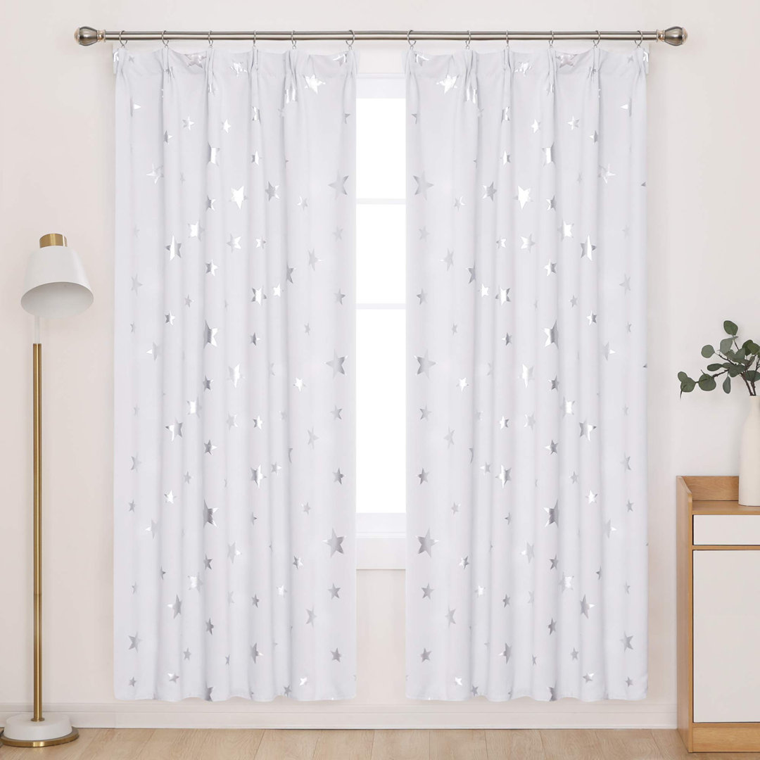 Polyester Blackout Pinch Pleat Curtain Pair