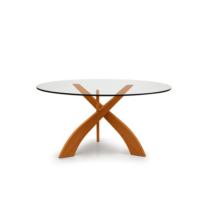 Entwine Round Glass Top Table