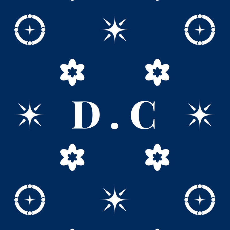Coussin en coton DC Basketball, H 16 po x l 16 po, Blanc DC / bleu marine