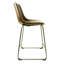 Winding Upholstered Counter Stool with Metal Frame-30896583