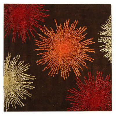 Hand Tufted Wool And Viscose Rug
