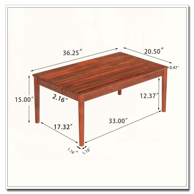 COFFEE TABLE, Mahogany