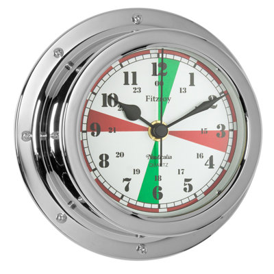 Fitzroy Analogue Metal Quartz Movement / Crystal Tabletop Clock
